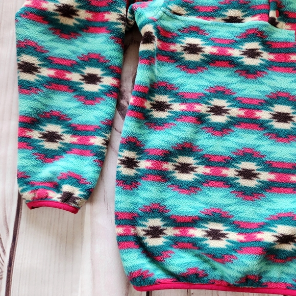 Patagonia Synchilla "Wild Desert' Fleece Pullover Rare Colorful | Women's Size M - Picture 6 of 12